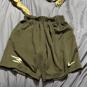 Nike Kids Black Shorts with White Logo